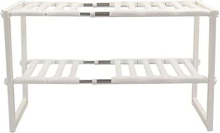 رف مطبخ منظم قابل للتعديل – استغلال ذكي لمساحة تحت الحوض